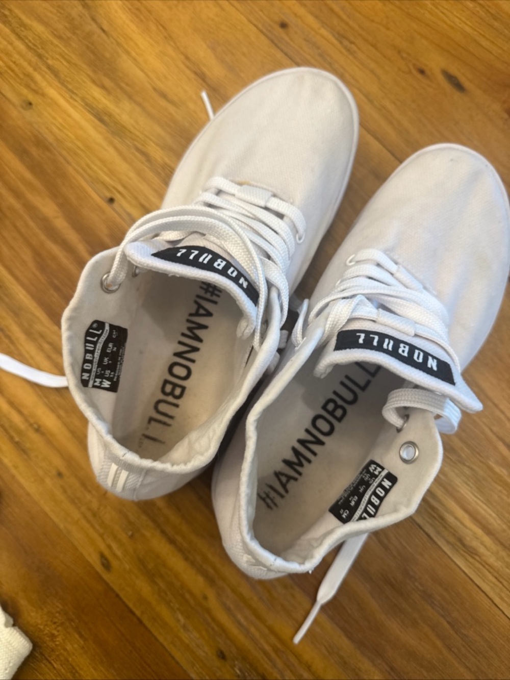 NOBULL unisex White High-Top Canvas Sneakers - Picture 5 of 6